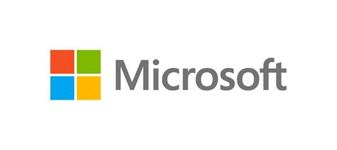 the microsoft logo is shown on a white background
