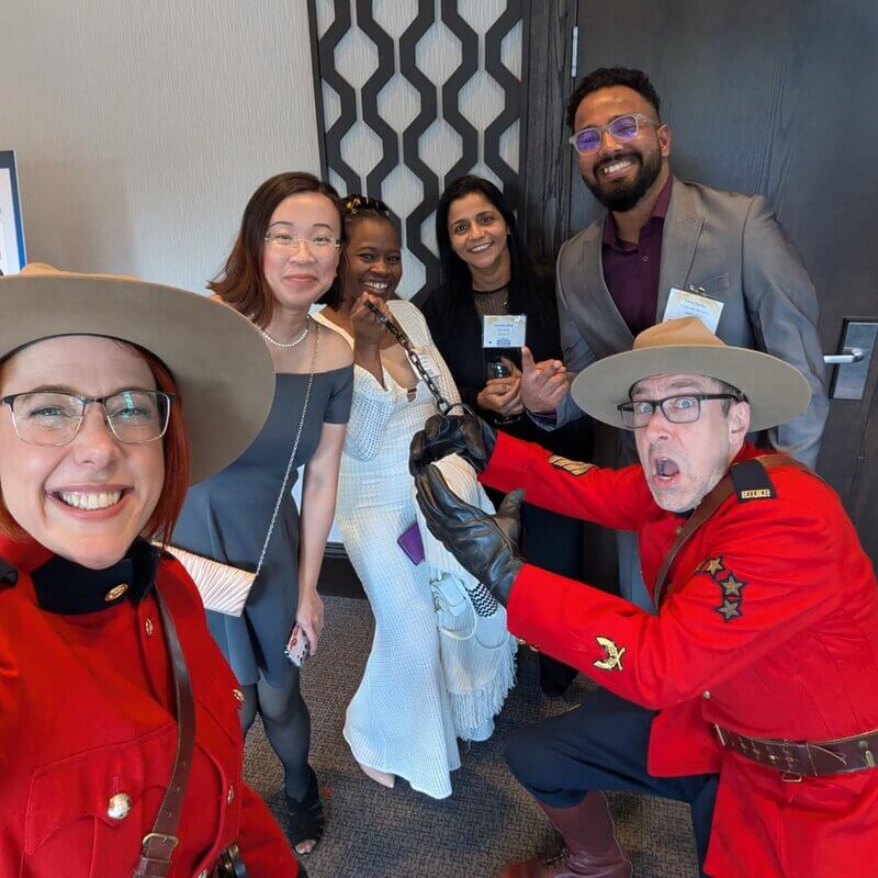 Roving characters corporate events actors in character, Canadian characters (rangers, mounties), themed performers at galas, guest interaction shots