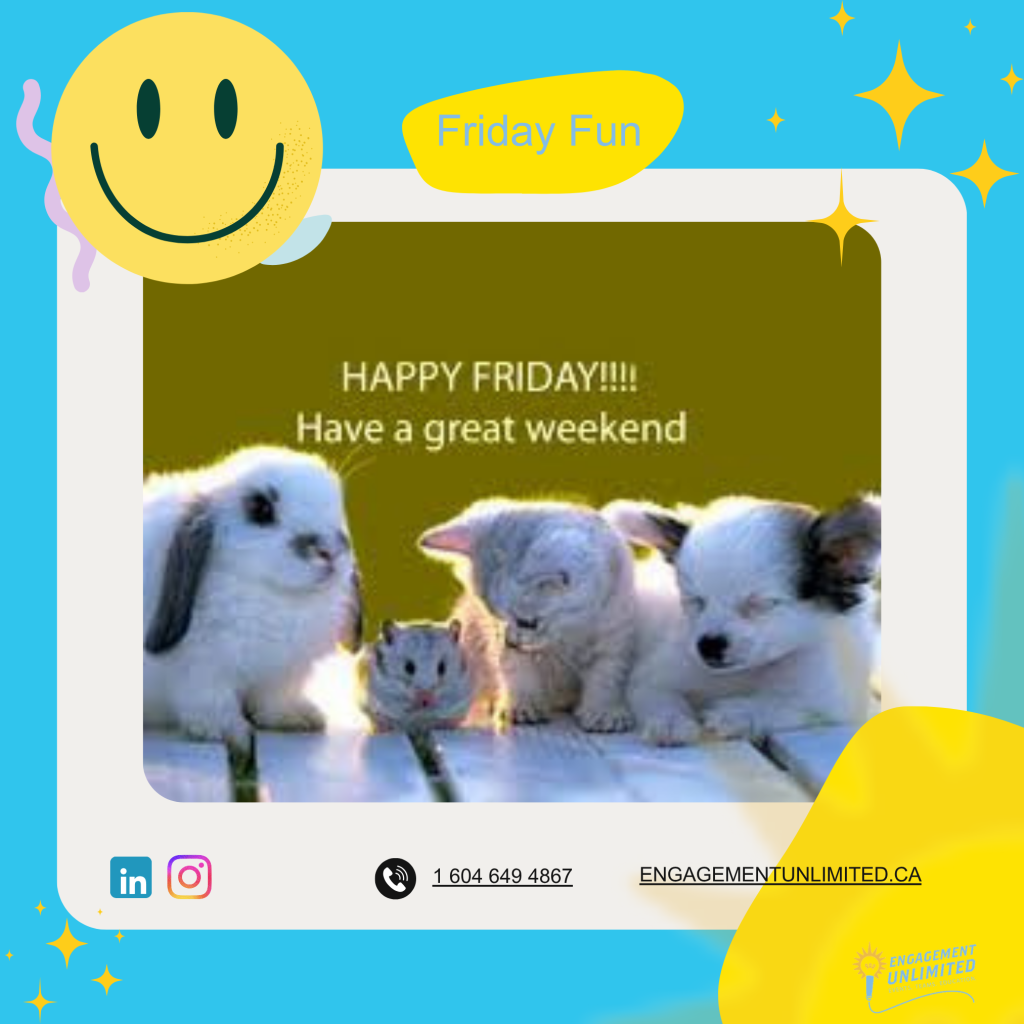 3 27 26 Four animals happy Friday Friday Fun