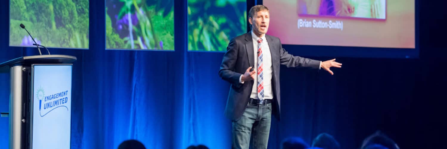 Roger speaking at the CIC16 conference