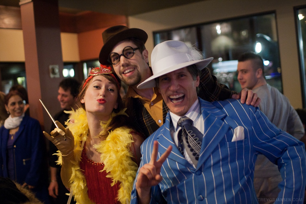 Cottonmouth Murder YOU Mystery characters performing for White Spot