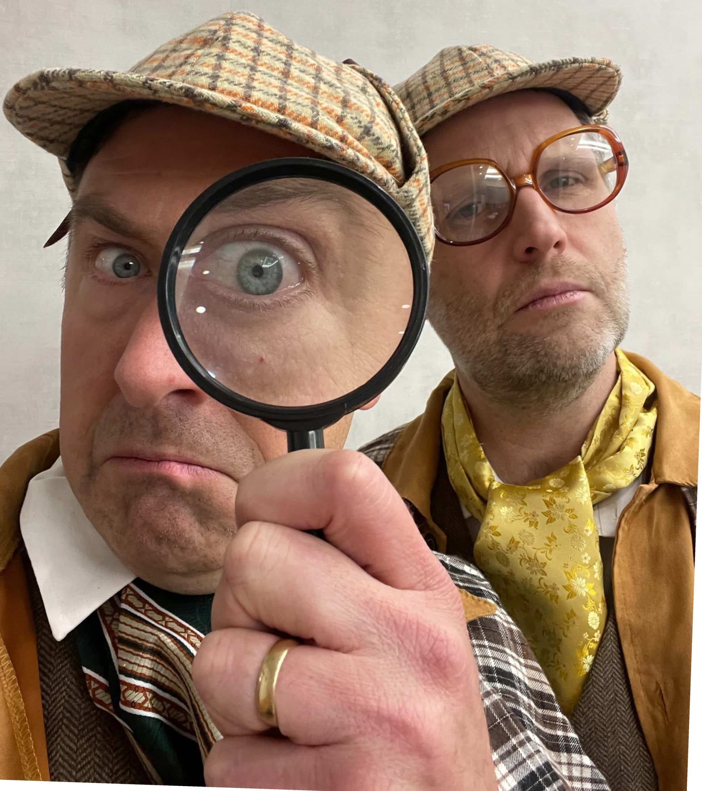 Detectives gather to solve the case at a Murder YOU Mystery event