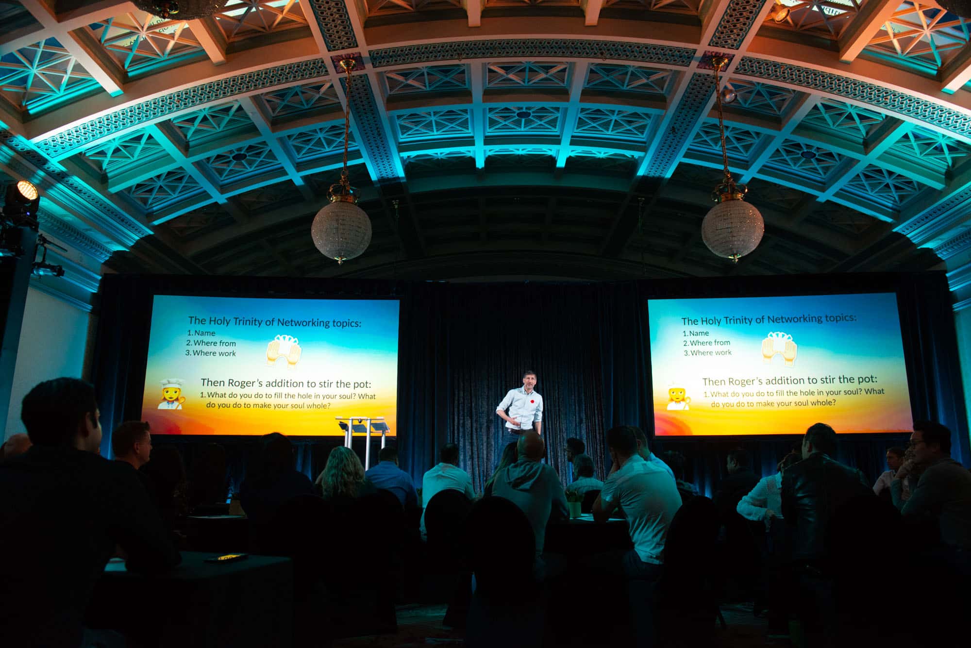 Roger on stage delivering the keynote for Bosa Properties