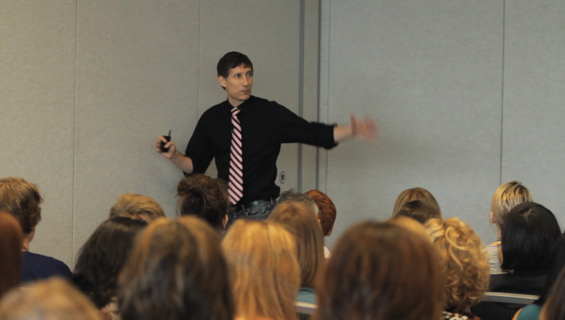 Roger leads a breakout session with the room