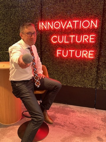 Stefano hosting a professional association's awards division