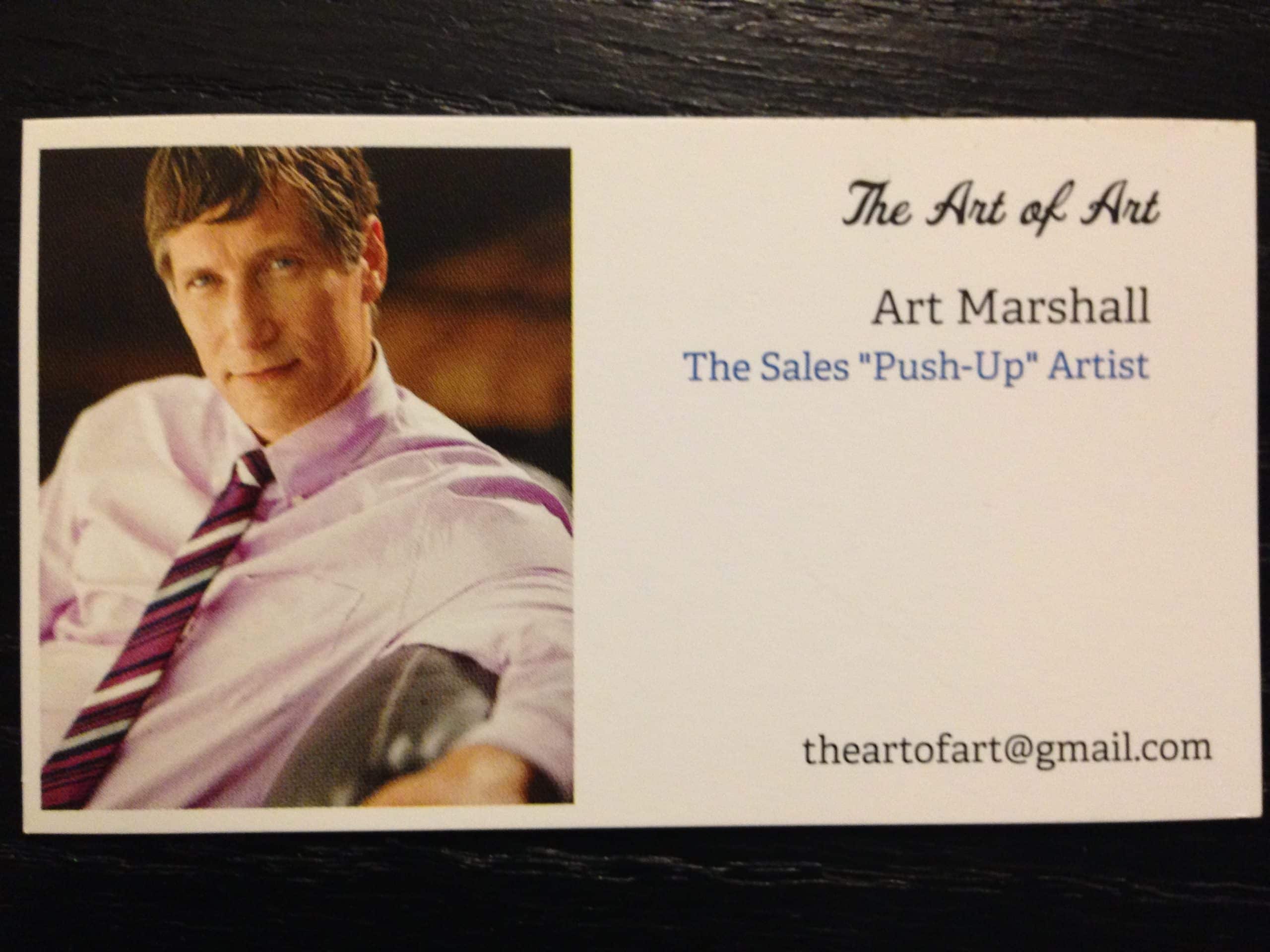 A fake business card prop used for an undercover guest's cover identity — Engagement Unlimited Undercover Actors immersive events, Vancouver