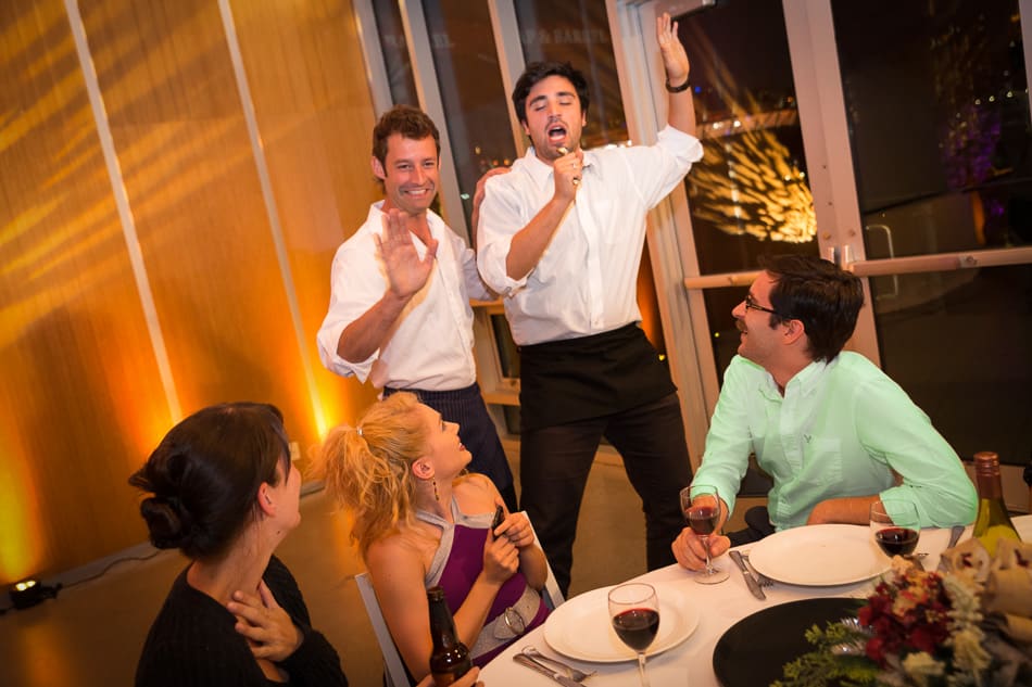 Undercover waiters surprise guests with an unexpected musical performance — Engagement Unlimited Undercover Actors immersive events, Vancouver