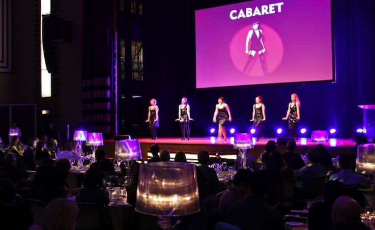 A close moment from the Walmart Toronto gala dinner show