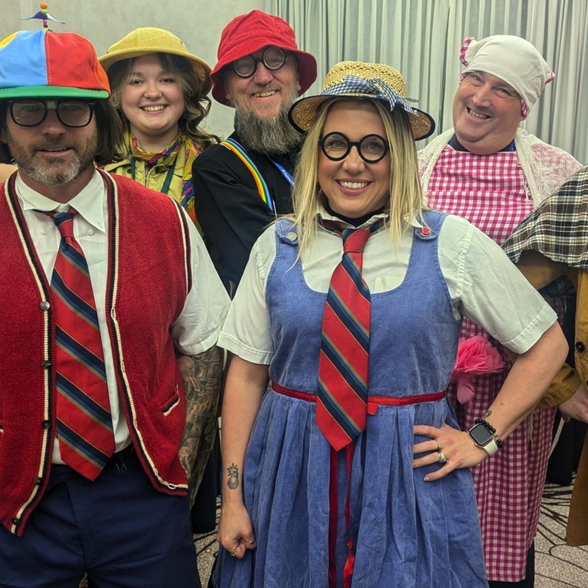 Murder YOU Mysteries costumed suspects at corporate team building event Vancouver