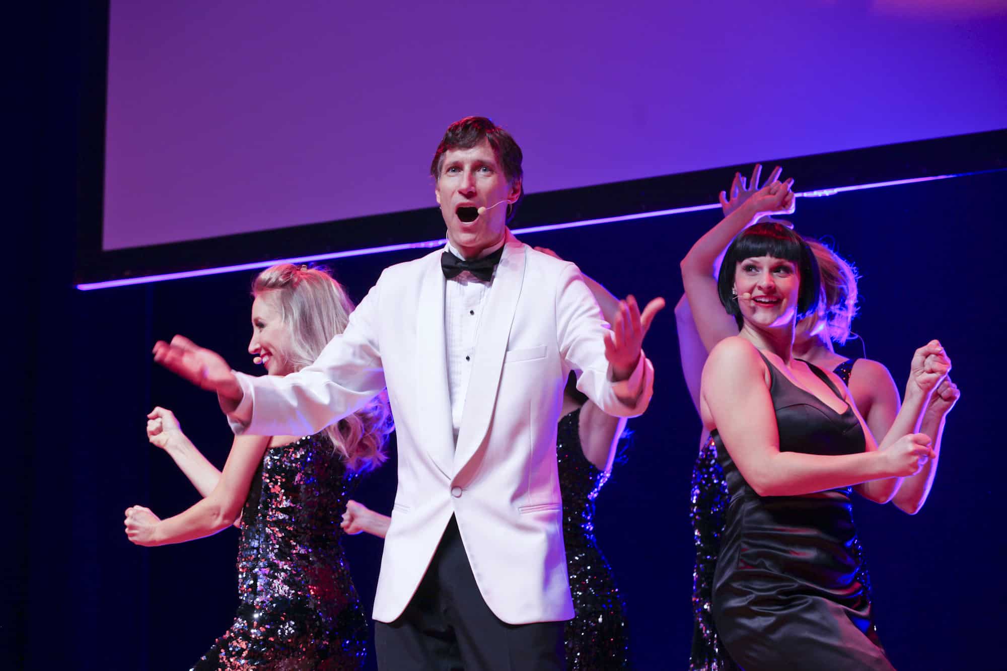 Engagement Unlimited Walmart Broadway cabaret performance — music and comedy corporate entertainment